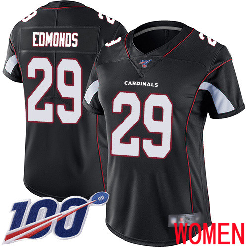 Arizona Cardinals Limited Black Women Chase Edmonds Alternate Jersey NFL Football 29 100th Season Vapor Untouchable
